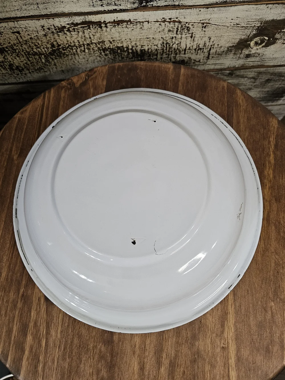 White Enamel Pitcher & Wash Bowl